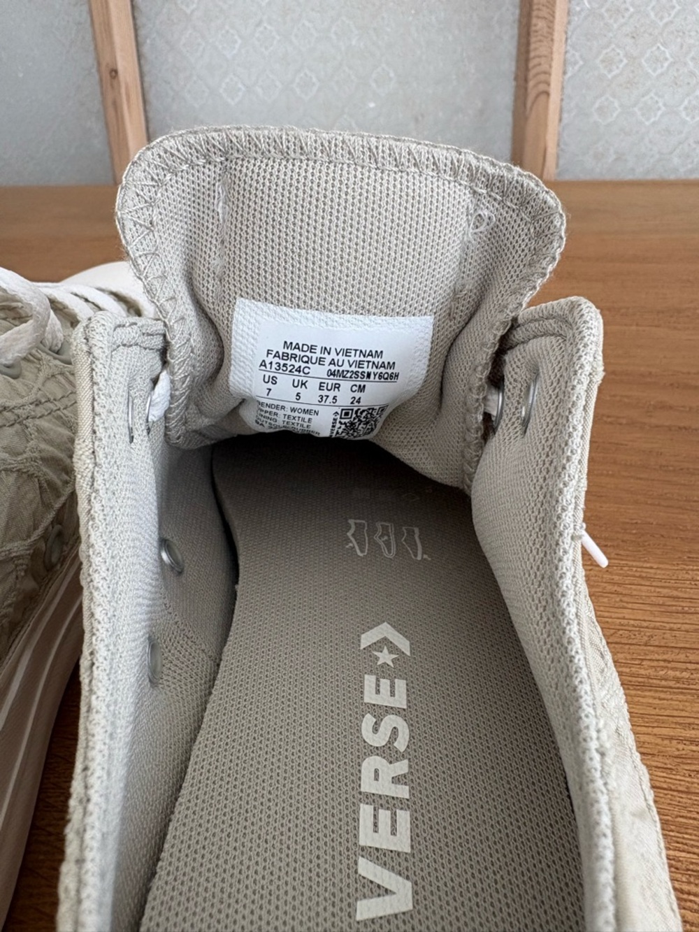 Converse Low Top Platform Sneakers in Light Gray and White - Picture 5 of 6